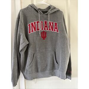 Top of the World Unisex Indiana University Hoosiers Gray Hoodie Sweatshirt XL
